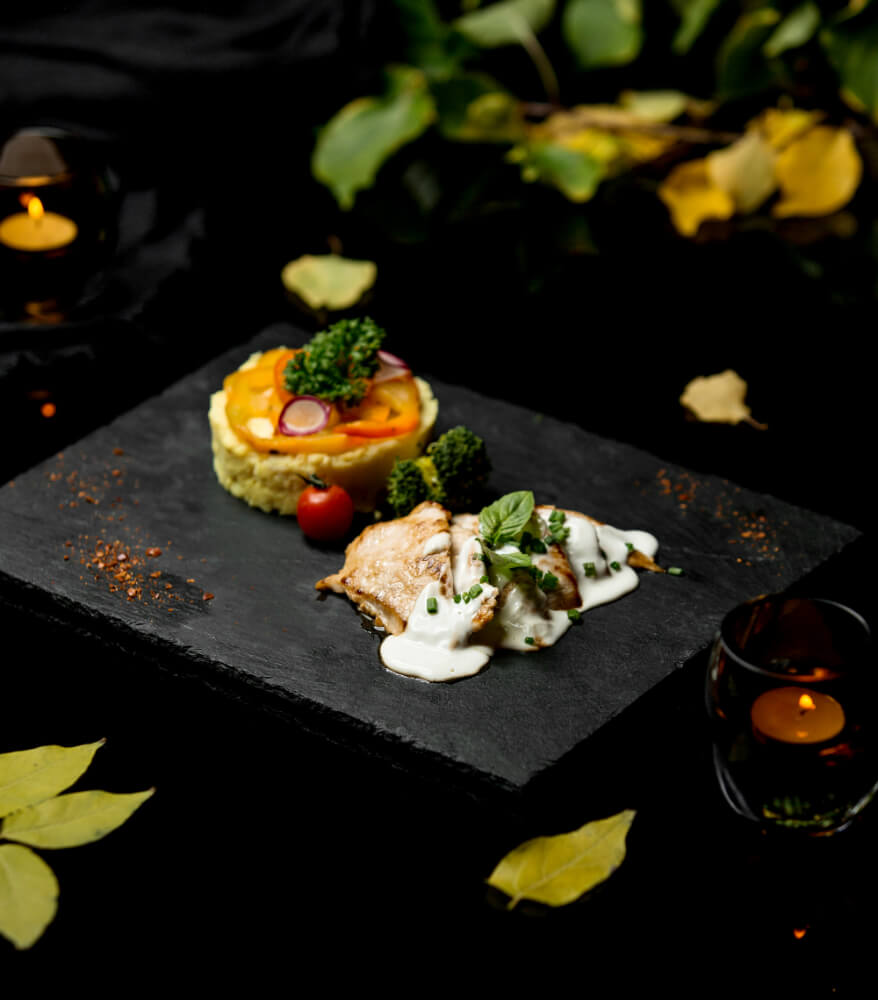 Professionelle Präsentation Ihrer Speisen Detailaufnahme Gastronomie Essen für Webseite